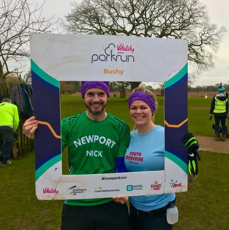 Us at Bushy Parkrun